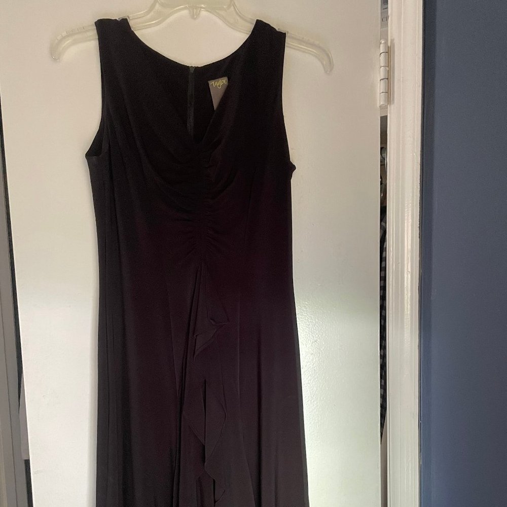 Black, Asymmetrical Taylor Dress